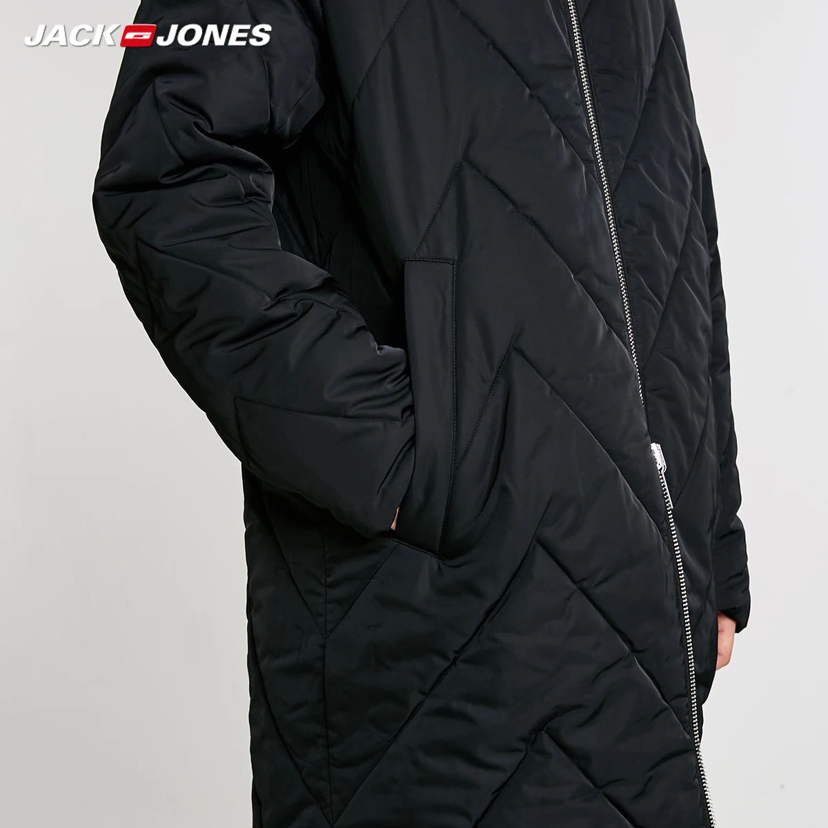 JackJones зимнее мужское осеннее и зимнее Двустороннее хлопковое пальто средней длины | 218409505