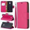 Litchi Cover For Nokia 3.4 2.4 2.3 5.3 1.3 Solid Color Card Slot Wallet Flip Cases For Nokia 1 Plus 2.1 3.1 5.1 2.2 3.2 6.2 7.2 ► Photo 2/6