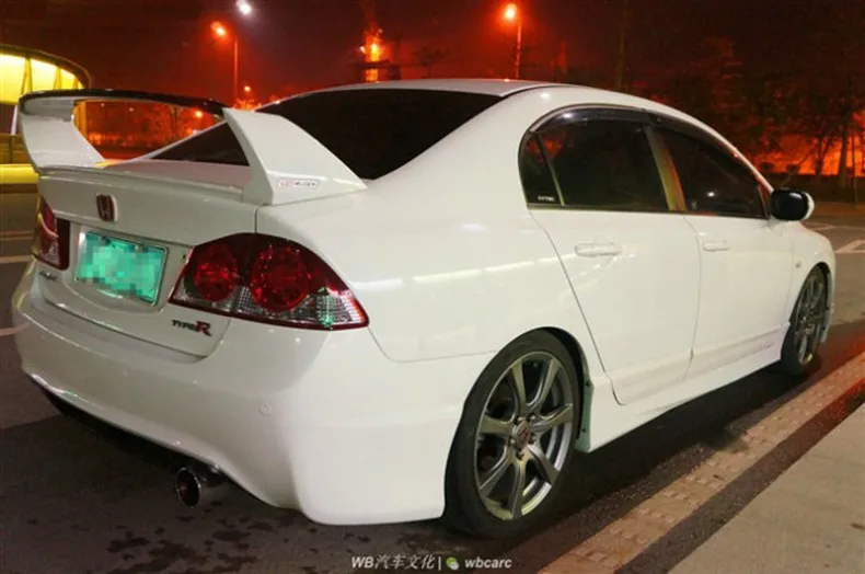 Для Honda Civic спойлер 2006/2007/2008/2009/2010/2011 ABS Пластик Автомобиля Заднее Крыло багажника спойлер высококачественное снаряжение для спортивного автомобиля крыло