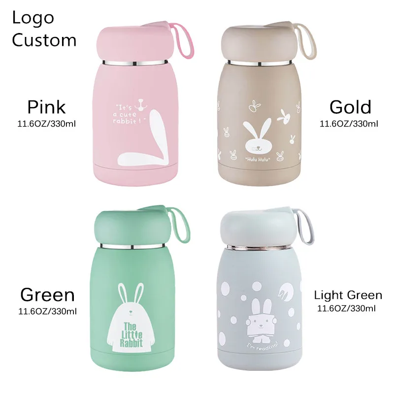 

Logo Custom thermos Bottle Mug Vacuum Flasks Belly Cup Thermal Bottle For Water Insulated Tumbler For kids coffee animal