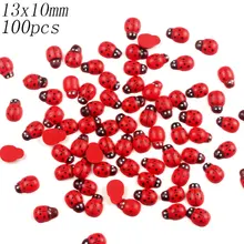 100 шт 13x10 мм деревянные Божья коровка незавершенной украшения MDF деревянная вырез головистой формы Скрапбукинг для scrapbooking искусство Свадебный декор