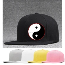 Крутые шапки в стиле хип-хоп с логотипом «Инь Ян», хлопковые регулируемые шапки унисекс для мужчин и женщин