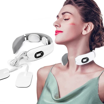 

Electric Pulse Neck Massager Acupuncture Stimulator Muscle Pain Relief Tens Pulse Back Neck Cervical Massager Physical Therapy