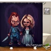 Horror Chucky Shower Curtains Waterproof Bathroom Curtain 3d Printed Fabric with Hooks Decoration Shower Curtain M10 1