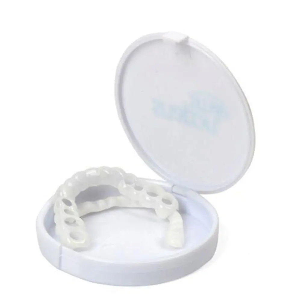 

Simulation Teeth Whitening Sleeve Silicone Tooth Denture Sleeve Upper Lower Teeth Simulation Brace Sleeve