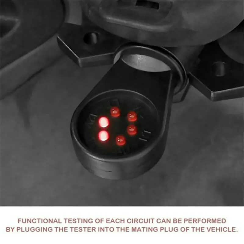 7Pin 12V автомобильный буксировочный грузовик прицеп штепсельная розетка тестовый er инструмент для тестирования проводки