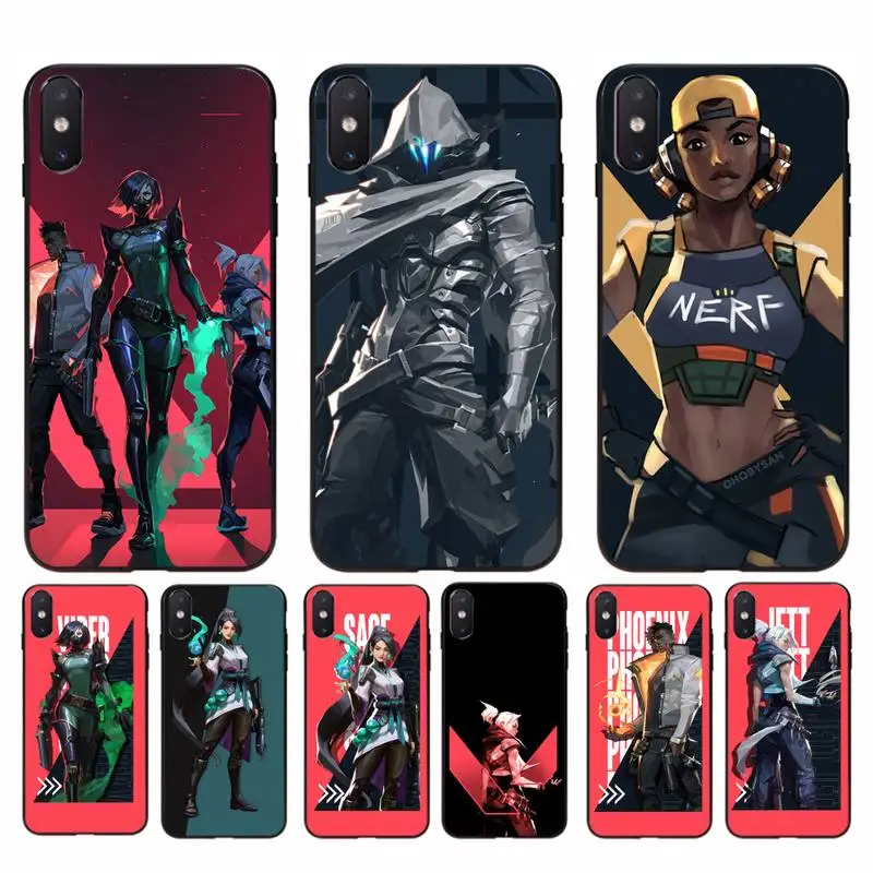 Yinuoda VALORANT OMEN Phoenix JETT RAZE шалфей силиконовый чехол для телефона iphone 11 Pro Max X XS MAX 6 6s 7 8