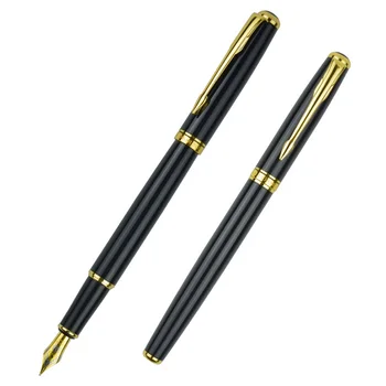 

High Quality Metal Luxury Fountain Pen Box Business Writing Signing Calligraphy Pens Office School Stationery Supplies 03936