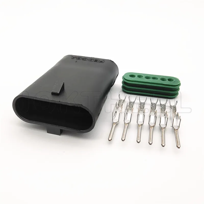 1/5/20 комплектов Delphi Metri Pack 6 контактный Штекерный гнездовой Электрический Плоский