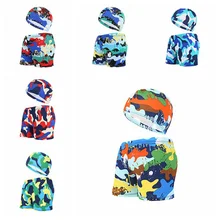 Новая одежда для маленькой девочки 2 шт./компл. плавки+ плавать Шапки для детей, одежда для купания, для размера плюс плавки для мальчика животных Пляжные шорты