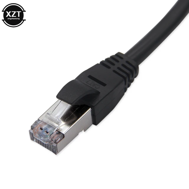 Male to 2 Female RJ45 Splitter Ethernet 2-in-1 Internet Adapter Cable  Separator - AliExpress