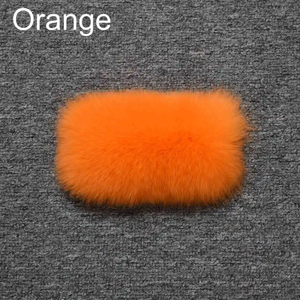 Orange Натуральный мех пальто для женщин Роскошные толстые теплые модные лисий мех куртки наивысшего качества зимнее пальто S7562 - Цвет: Orange
