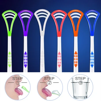 

New Arrival 5PCS Tongue Cleaner Scraper for Oral Hygiene Keep Fresh Breath Tongue Clean Tool