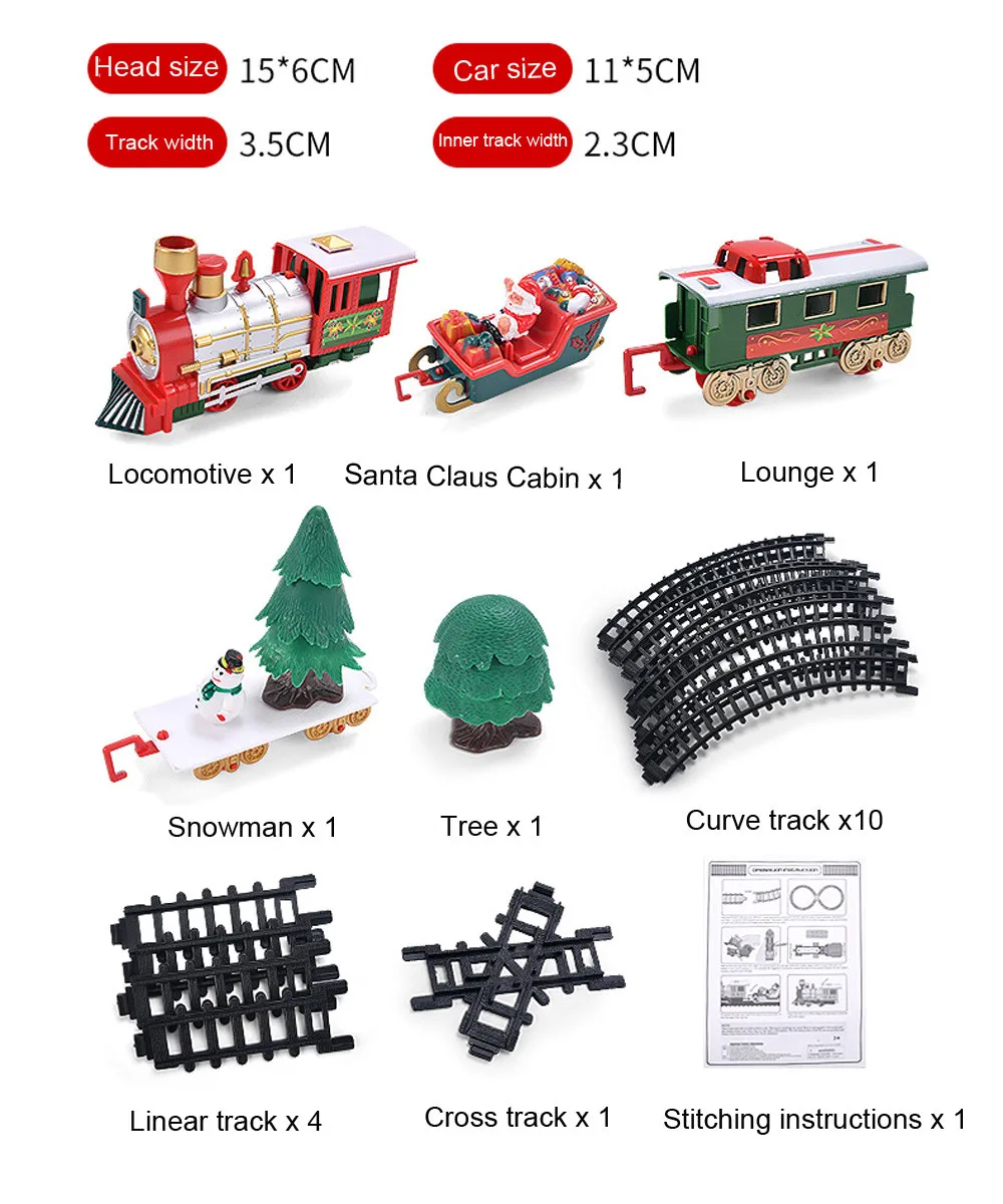 Детский поезд, железная дорога, р/у, игрушечные поезда, Рождественский комплект, модель, Детский комплект железной дороги, Детские поезда, Детский комплект рельсов