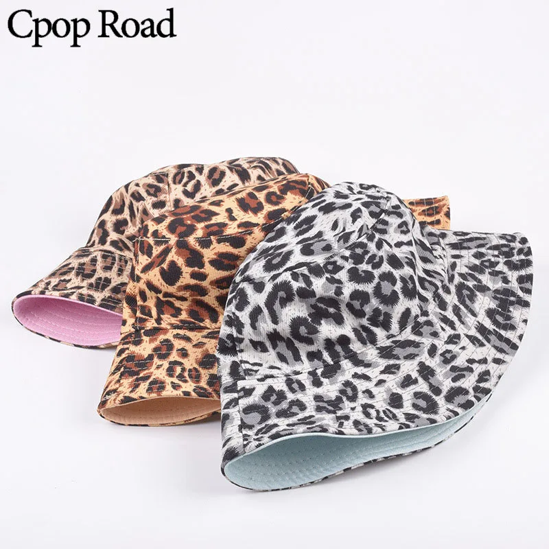 Cpop, 3 узора, чистый хлопок, моющаяся шерсть, Панама, шапки, модные, высокое качество, Леопардовый принт, женская шапка, повседневная, индивидуальная, зимняя шапка