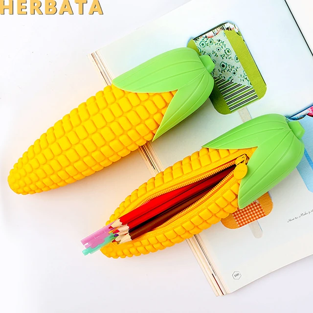 Pen Shape Silicone Pencil Case