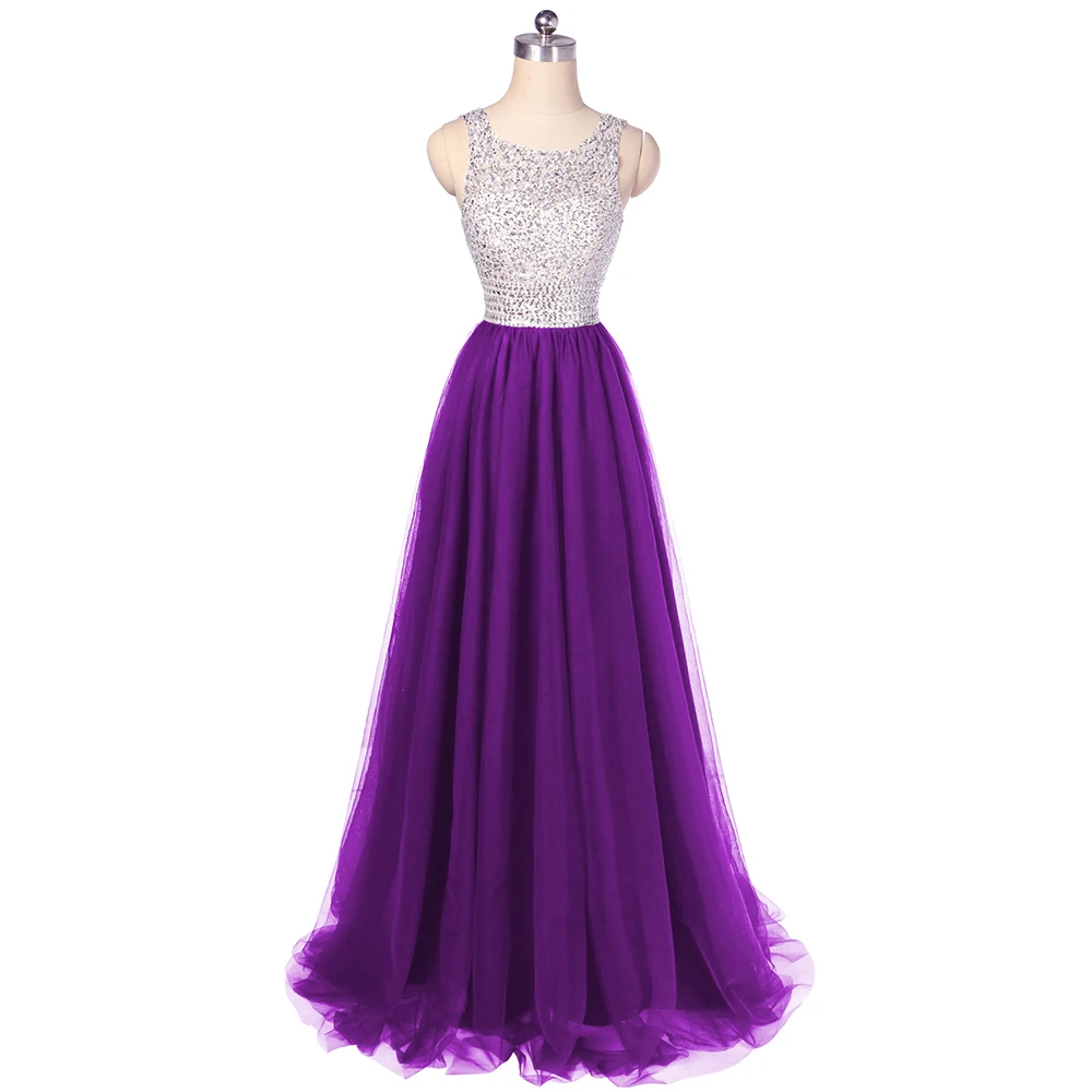 ANGELSBRIDEP длинные платья для выпускного вечера Роскошные Бисероплетение Vestidos De Gala сексуальный v-образный вырез тюль вечерние строгие вечерние платья вечерние для женщин
