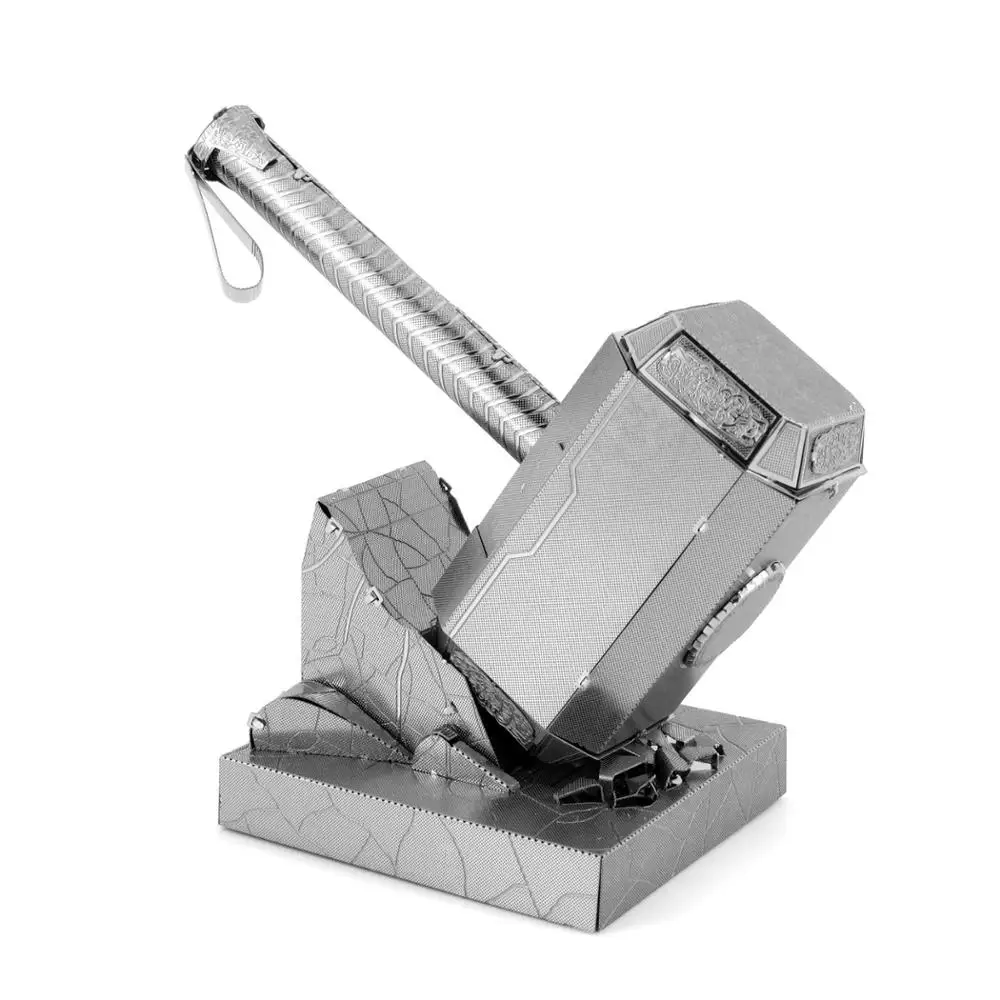 

Metal DIY assembly model 3D puzzle Avenger Alliance Raytheon's hammer teaches children Christmas gifts