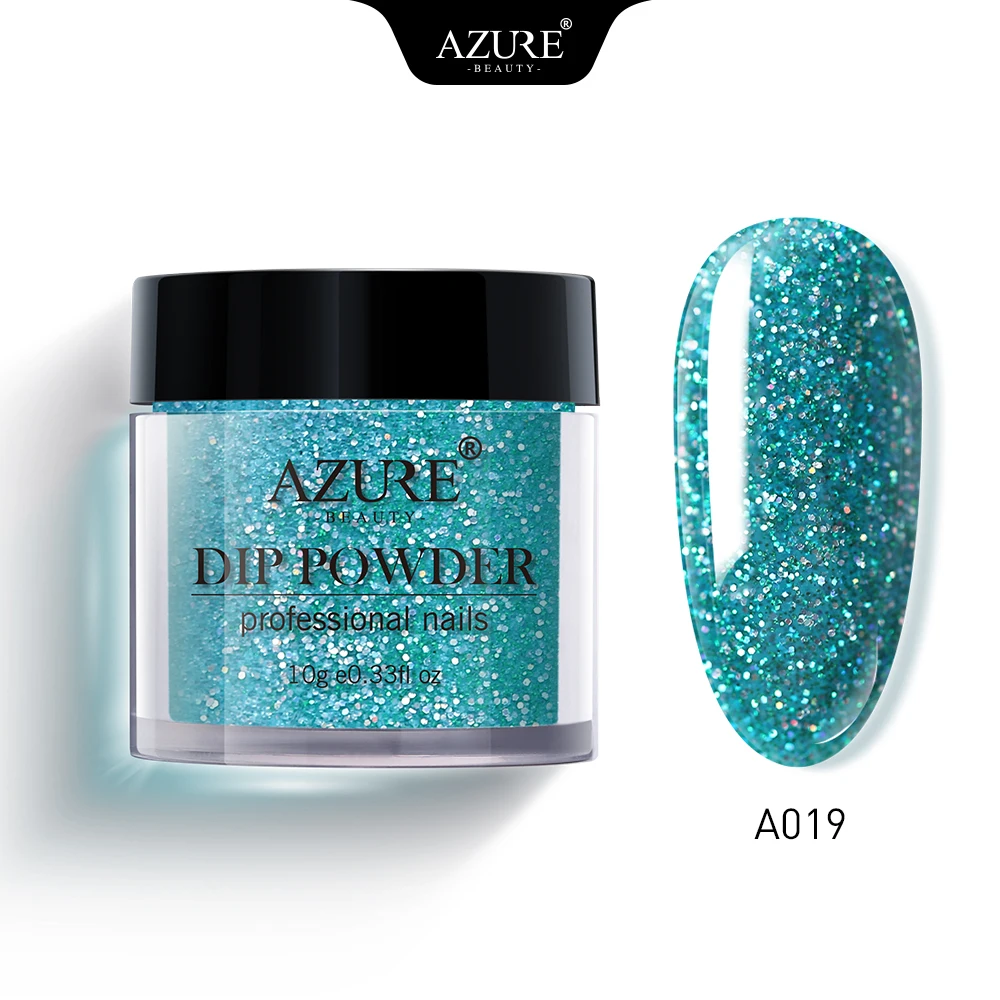 Azure beauty 10 г светящийся погружающийся порошок светится в темноте флуоресцентный глиттер пудра светящийся пигмент Dip порошок Дизайн ногтей украшения - Цвет: A019