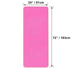 Deluxe 10mm Non - Slip Yoga & Exercise Mat with Carrying Strap (Pink)