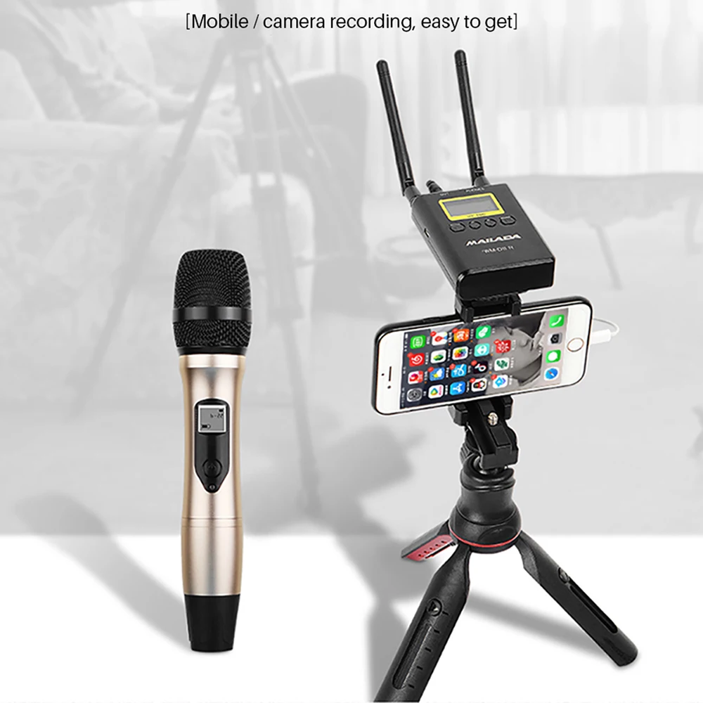 

Mailada WM-D11 Camera Microphone Professional Handheld Interview Microphone Video Photography Recording Lavalier Wireless Mic