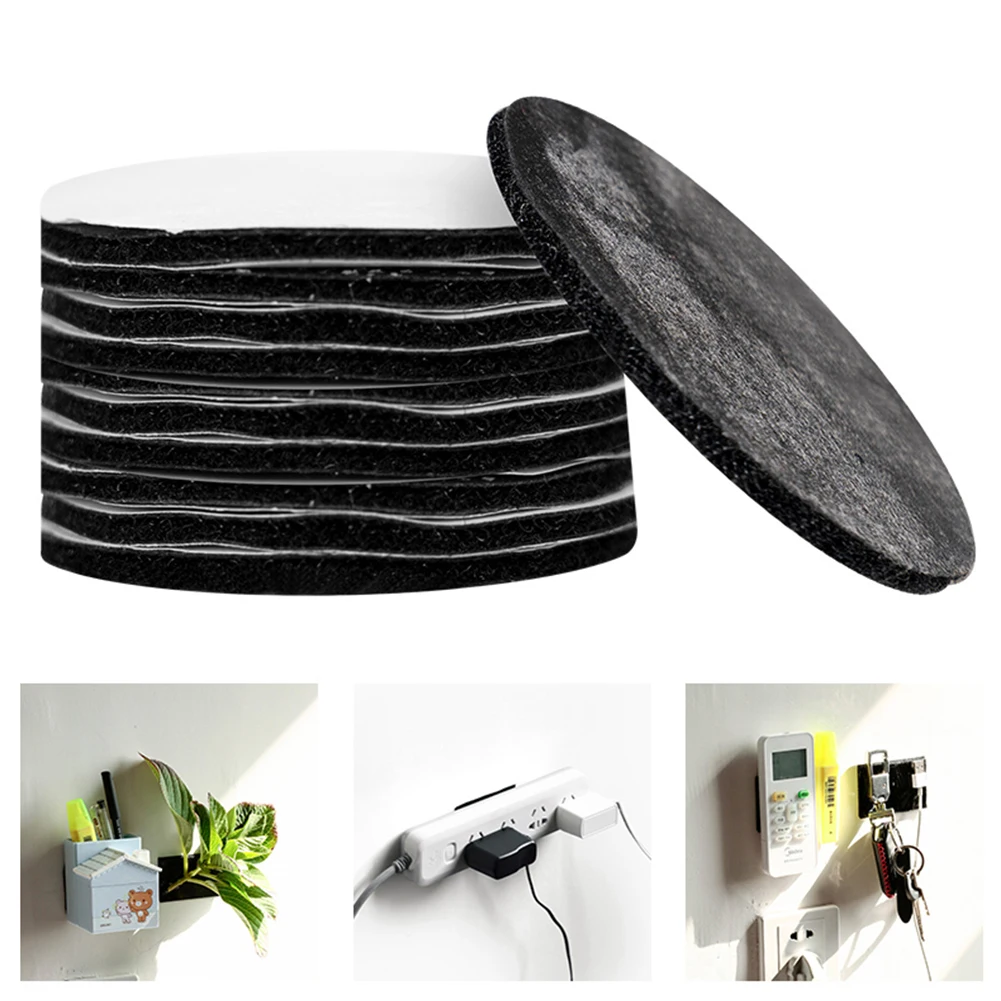 

30 Pairs double-sided fixed Magic Sticky Self Adhesive Hook Loop Round Pads Craft Tape Bedclothes Sofa Carpet Non-slip Holder