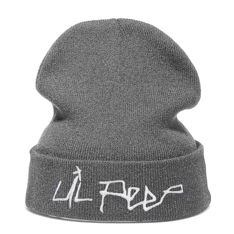 Lil Peep Beanie с вышивкой xxxtentacion Love lil. peep Мужская и женская вязаная шапка вязанные шапочки Skullies теплая зимняя унисекс Лыжная хип-хоп шапка