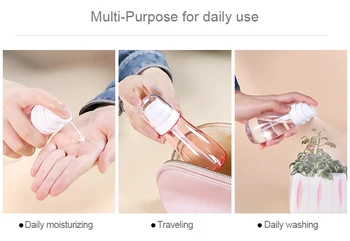 

1PC 50 / 100ml Transparent Foam Bottle Portable Durable Hand Sanitizer Spray Bottle Can Be Filled With Alcohol Travel Sub-bottle