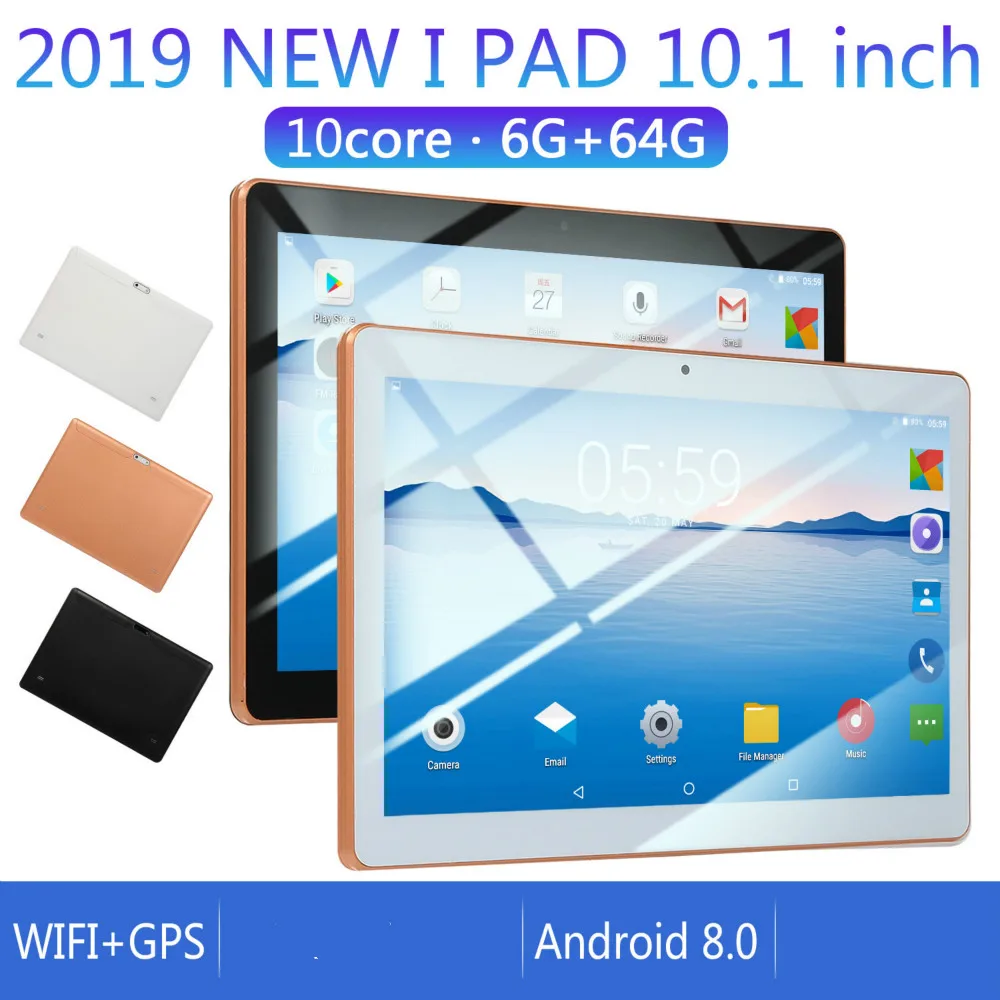 

10 inch Android 8.0 Tablet android Octa Core MTK6582 RAM 6GB ROM 64GB 4G Dual SIM Card Phone 4G Call Wifi Tablets PC