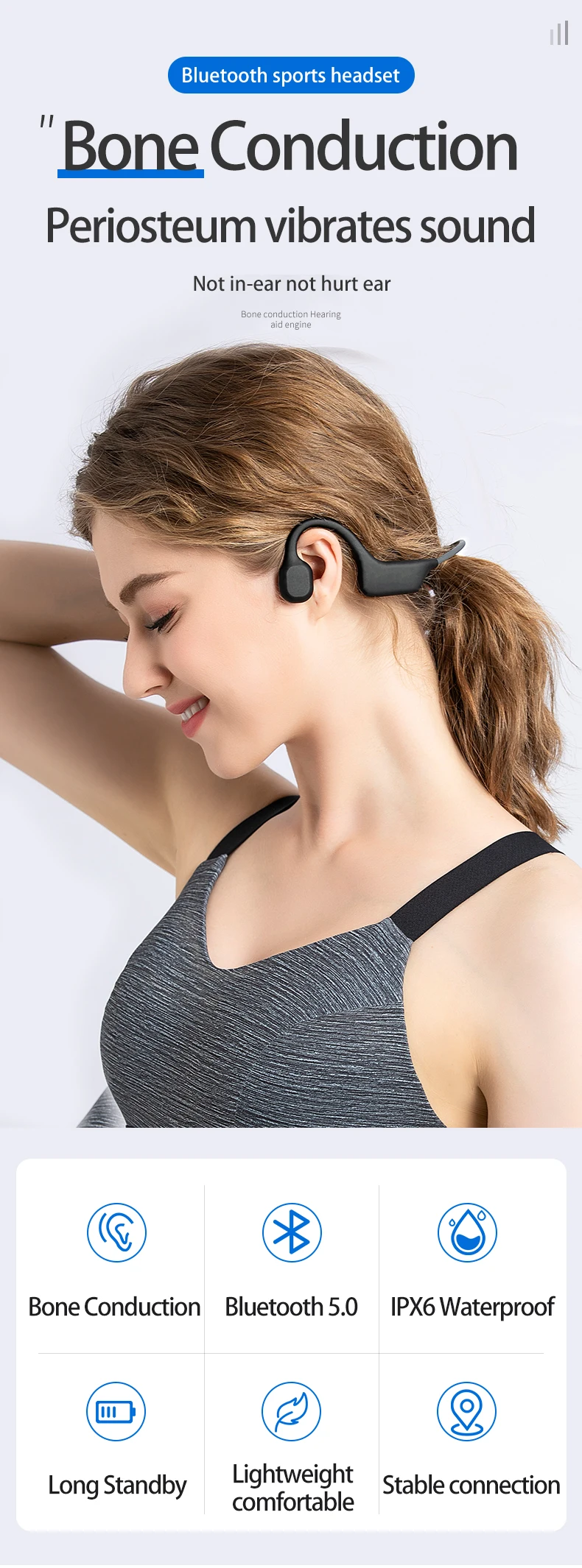 esportes sem fio fones de ouvido ipx6
