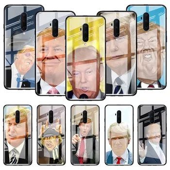 Перейти на Алиэкспресс и купить Стеклянный чехол Дональд Трамп для Oneplus 8 7 7T Pro 5G 6T 6 + One Plus 7Pro 7TPro Stalinite Fall Phone Fundas Capas