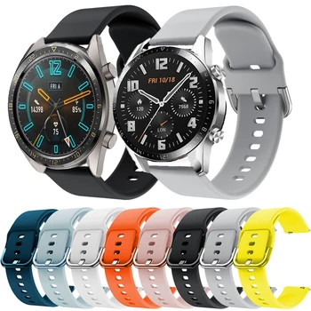 

22mm Silicone Strap For Huawei magic Watch 2 46mm/Magic GT Wristband for Huawei Watch GT2 46 Bracelet Quick release accessories