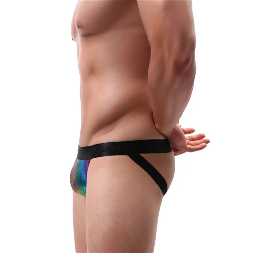 sexy panties Men's Sexy Breathable Underwear Transparent See Through Shorts Hot Lip Print Underpants сексуальное белье #3S24 (3)