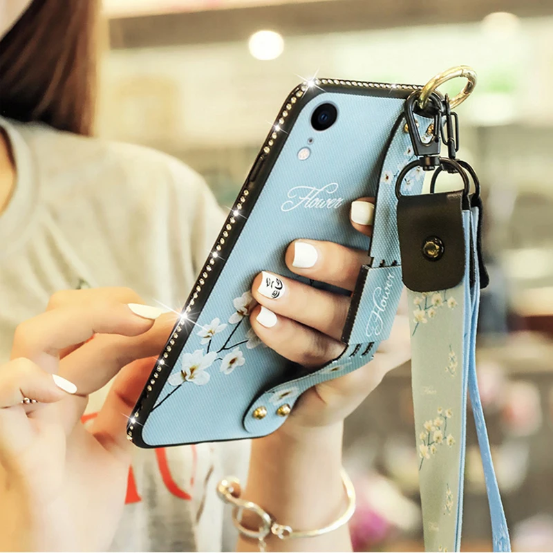 Модный клетчатый стильный ремешок чехол для телефона для iPhone X, XR, XS, 6, 6s, 7, 8 plus, 11 Pro Max с ремешком на шею
