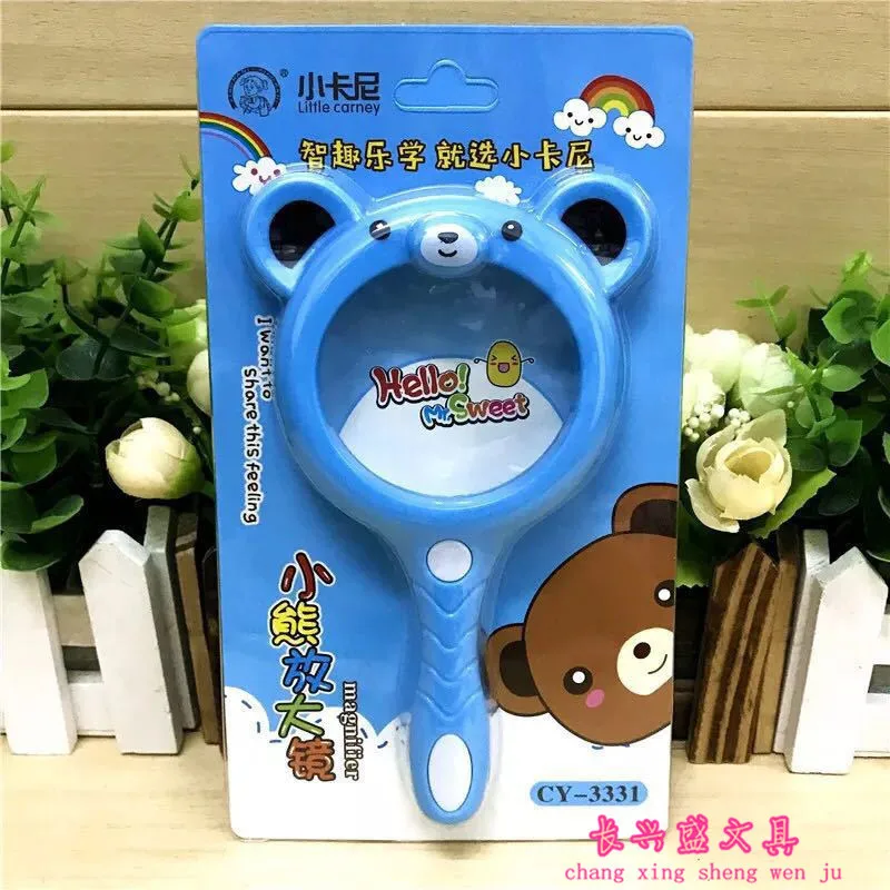 

Small Carney CHILDREN'S Cartoon Magnifying Glass Students Science Experiment Educational Learning Convenient Handheld Magnifier