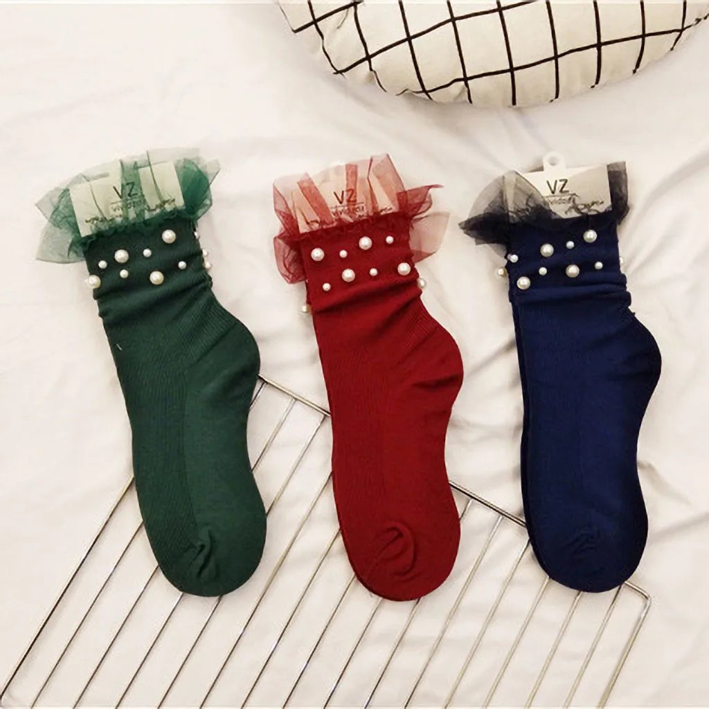 Children's Pile Of Socks Cotton Comfortable Cartoon Sock Stretch Mid Tube Socks Youthful Style Socquette Soxs#xm3