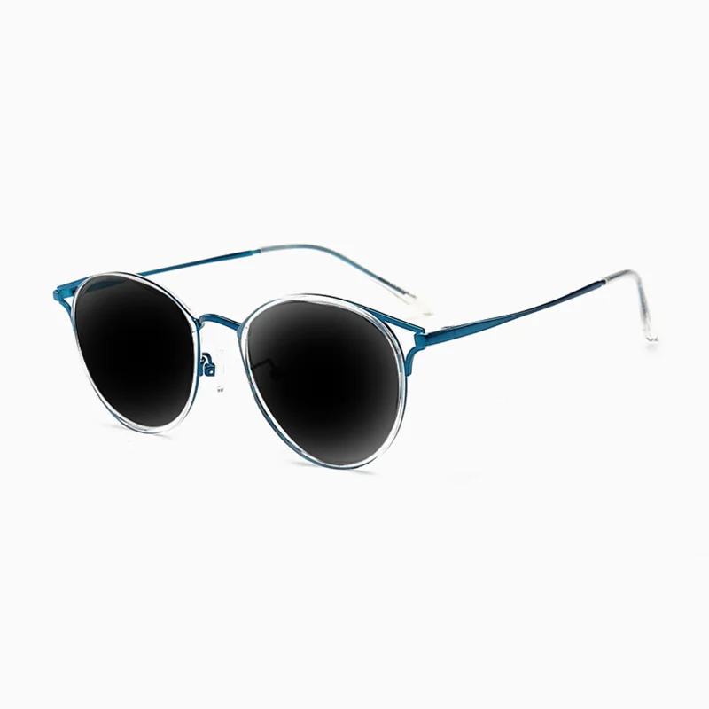 Ретро Анти-синий светильник, оправа для очков, Женская оправа для очков, металлический корейский анти-синий светильник, компьютерные очки с покрытием - Цвет оправы: C3 sunglasses