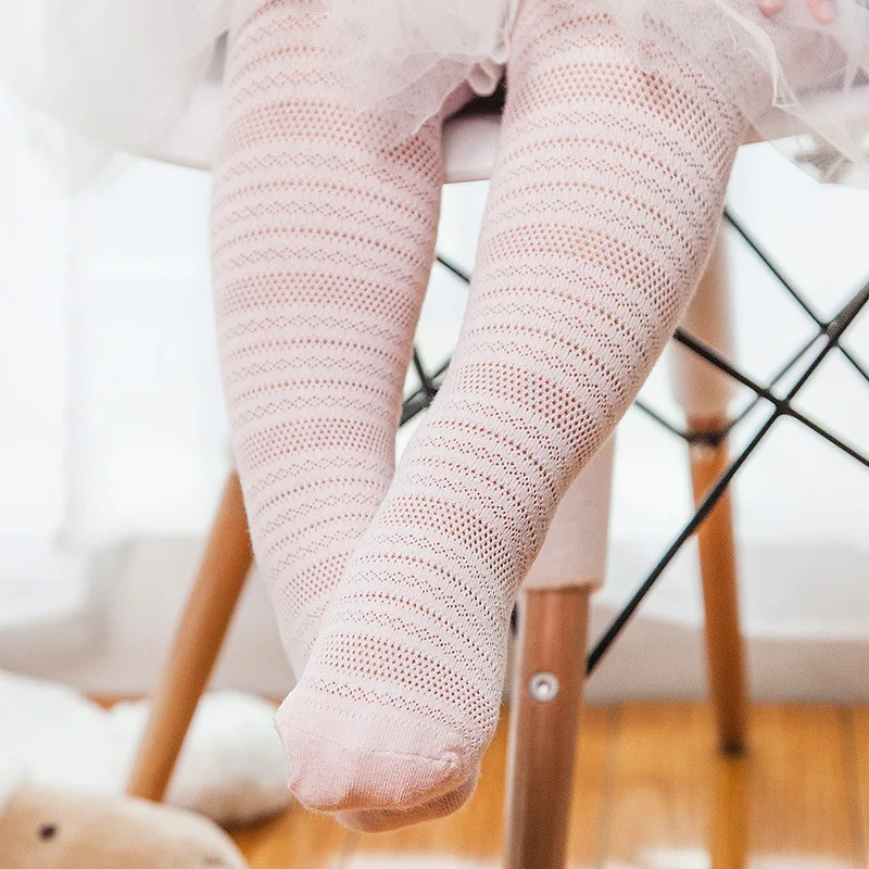 

New Style Spring Summer Thin Section BABY'S Non-slip Socks Large Bottom Children Girls Ankle-length Leggings Female Baby Body-st