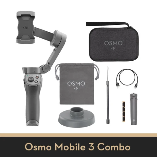 Combo with Base DJI Osmo Mobile 3 DJI 3-осевой складной Ручной Стабилизатор портативный шарнирный держатель стабилизатор для смартфонов управление жестами - Цвет: Combo with Base