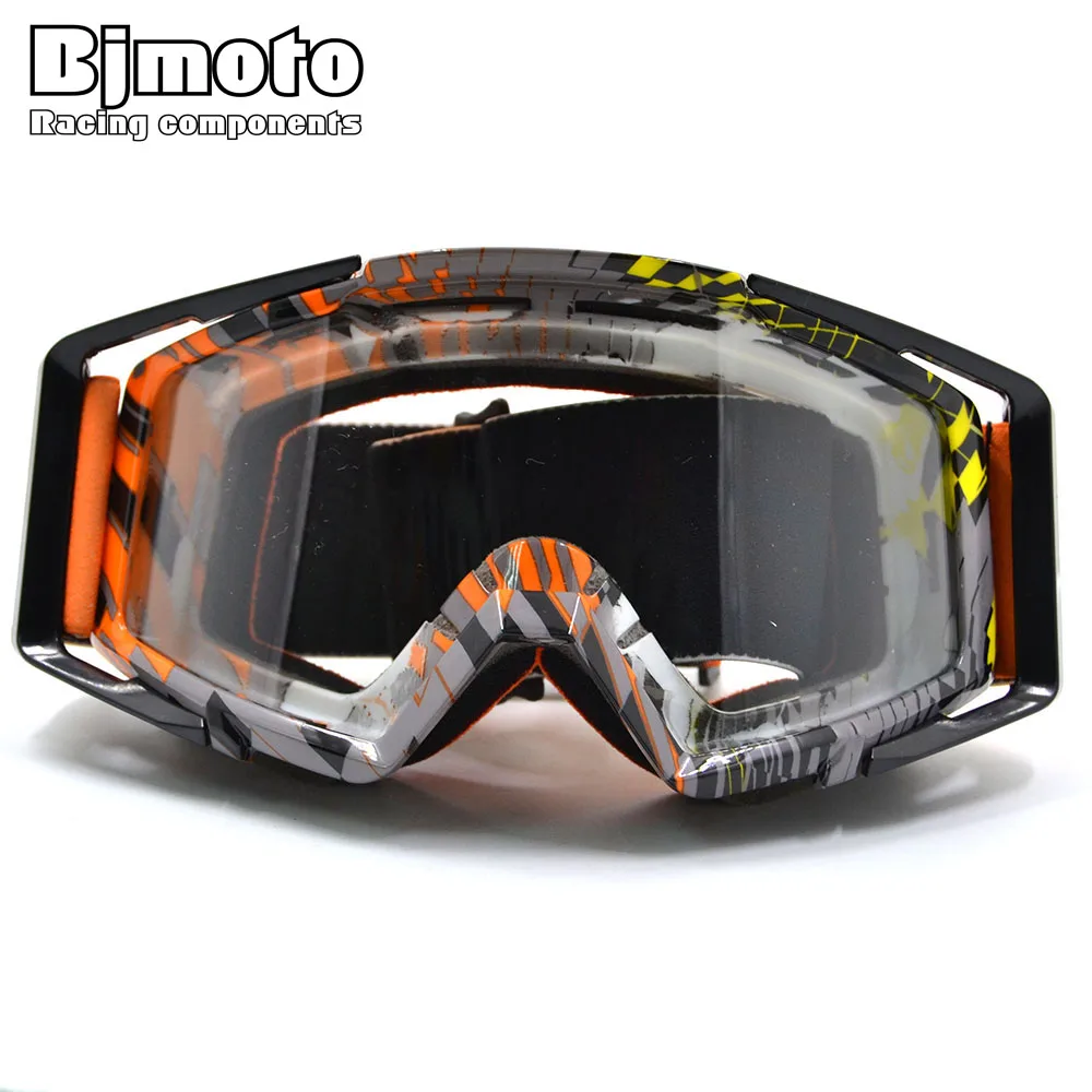 Унисекс очки для мотокросса Gafas Enduro Мото очки грязный велосипед Снегоход Лыжные очки противотуманные мужские женские очки прозрачные очки - Цвет: BK-TI