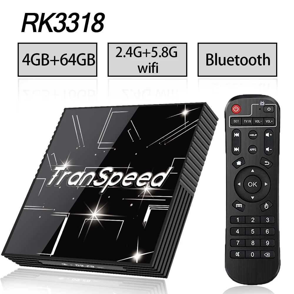 Android 9,0 ТВ приставка 3D 4K Youtube Netflix 4G 64G Google голосовой помощник Ultra HD tv Wifi Bluetooth Play Store быстрая приставка - Цвет: 4G 64G TV BOX