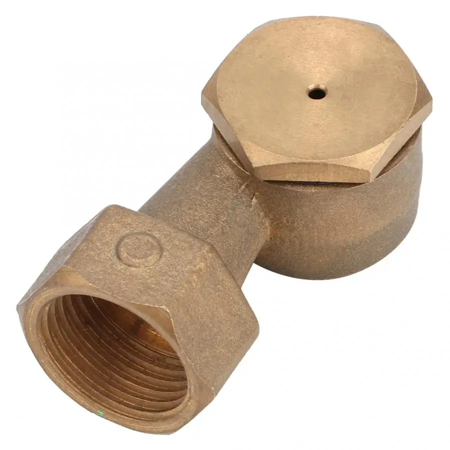 2Pcs Brass Fountain Nozzle Head Lawn Spray Nozzle Mist Sprinkler Female Thread G1/2in for Agricultural Irrigation Gardens