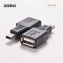 AiSMei USB 2,0 OTG адаптер USB Женский к Micro USB/Mini USB разъём кабельный переходник