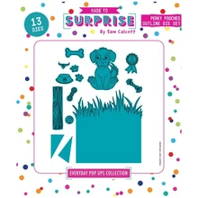 

Cute dog Metal Cutting Die Scrapbook Diary Decoration Embossing Template DIY Greeting Card Handmade New Arrival 2021