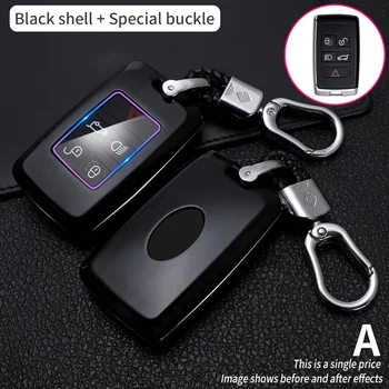 Carbon Fiber Car Smart Key Cover Case Fob For Land Rover Range Rover Sport A9 Discovery 2 3 4 Sport For Jaguar XF A8 A9 X8 XE XF