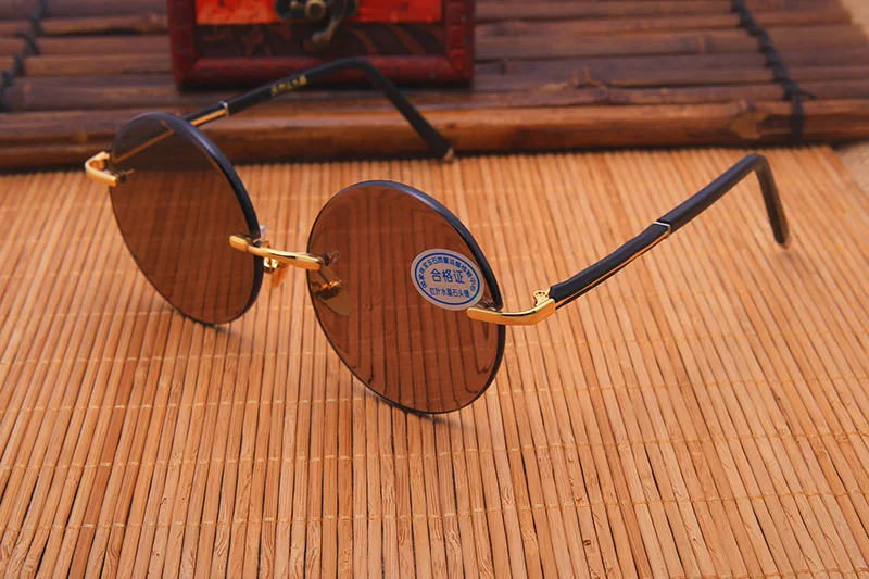 Cubojue Стекло солнцезащитные очки es для мужчин и женщин натуральный хрусталь камень солнцезащитные очки es для мужчин родителей старшего подарок анти глаз сухой анти отражающий UV400