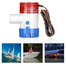 Профессиональный 3.0A 1100 GPH 12 В погружной лодочный Электрический Трюмный насос 1-1/8 дюймов выход для лодки Трюмный насос
