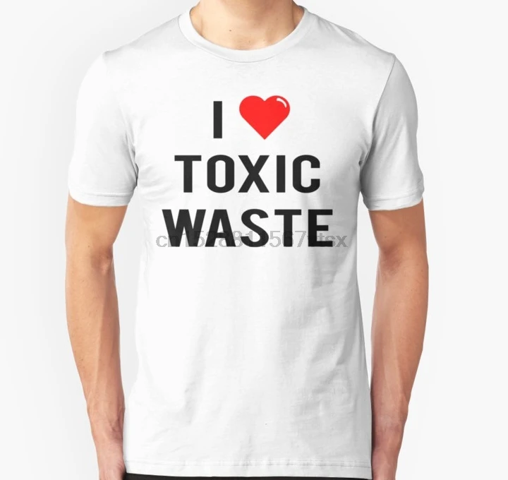 Мужская футболка с коротким рукавом I Love Toxic Waste (настоящий гений) женская футболки