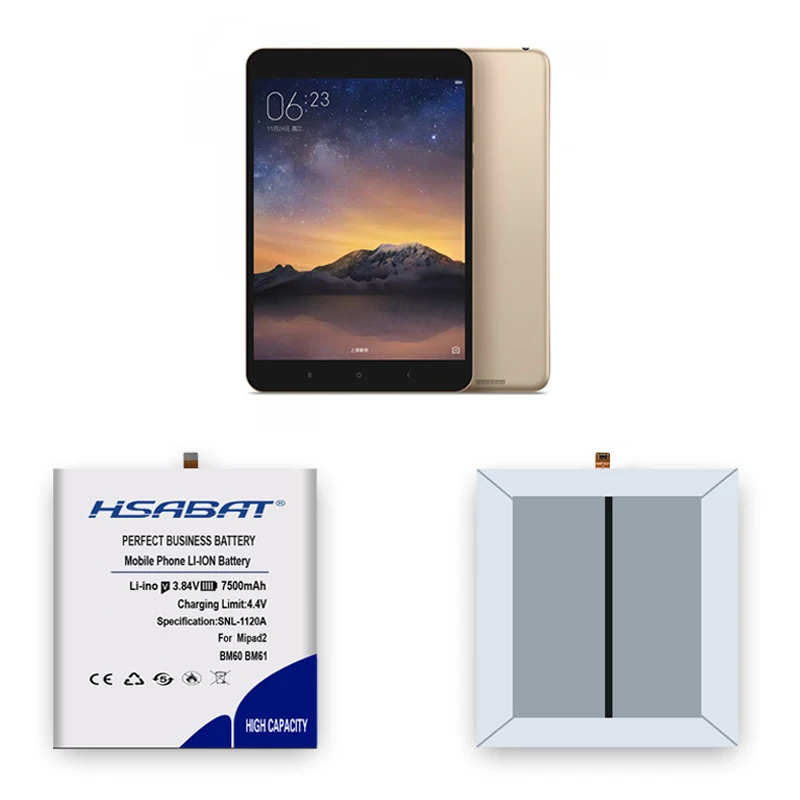 Высокое качество BM60 BM61 7500 мАч аккумулятор для Xiaomi mi Pad 1 mi pad 1 A0101 для Xiao mi Pad 2 mi pad 2 7,9 дюймов