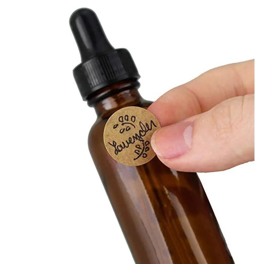 500pcs Brown Kraft Blank Personalized Adhesive Stickers Labels Brown 25mm 500pcs Brown Kraft Blank Personalized Adhesive Stickers Labels Brown 25mm